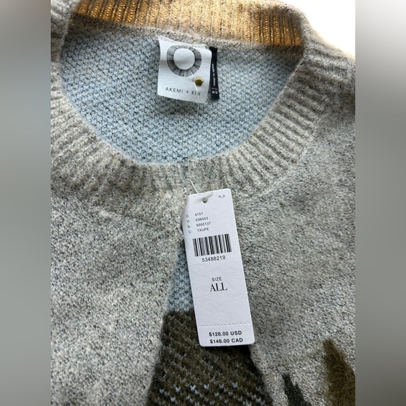 Anthropologie Akemi + Kin Tribal Print open front Cardigan Sweater O/S NWT - Picture 10 of 14